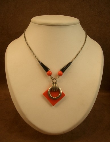 Art deco halskette aus galalit - deco,