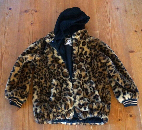 Jacke kunstfell leopard - jacke,