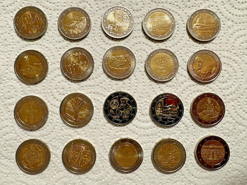 Konvolut euro münzen 20 - 2,