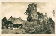Ansichtskarte Königsfeld Ruine Waldau1952 (Nr.9096)