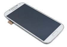 Original SAMSUNG Galaxy S4 Weiss i9505 LCD Display Rahmen Bildschirm Frontglas