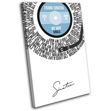 Frank Sinatra My Way Record Lyrics Vinyl Song Canvas Wall Art Picture Print