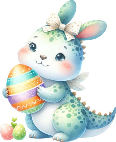 Aquarell ostern dinosaurier - ostern,