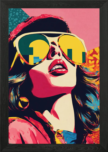 Pop art frau - pop, mit