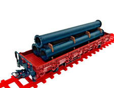 3 große Rohre Ladegut H0 –