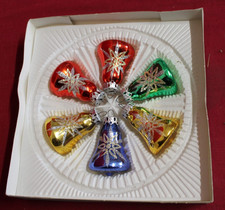 6 alte Weihnachtsglocken aus