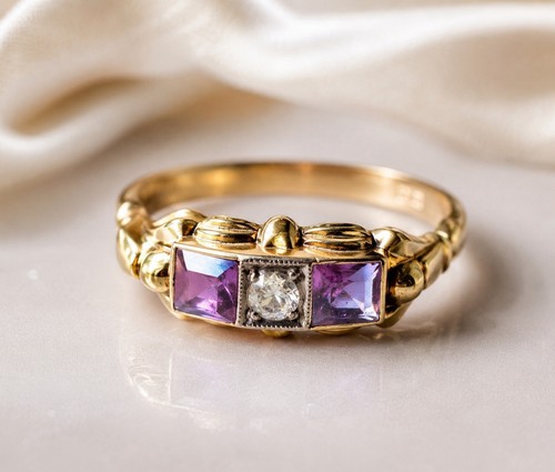 Art deco ring gold - ring, 333