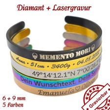 Edelstahl armspange mit - edelstahl,
