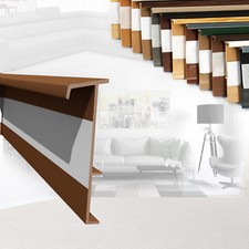 Teppichleisten 10 - 50m Fußleisten Teppich Leiste Zubehörteil 14mm x 50mm Sockel