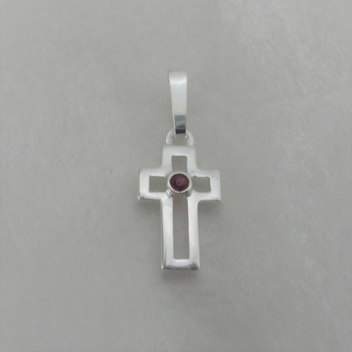 Kreuz anhänger rubin - anhänger, kinder