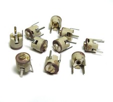 10x Trimm-Kondensator, Kapazitäts-Trimmer, Scheibentrimmer, 4/20, Stettner, NOS