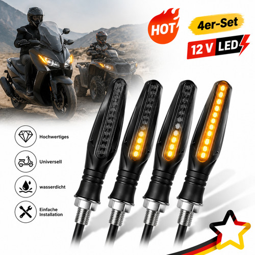 Motorrad blinkleuchte 4stk - motorrad,