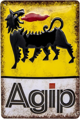 Agip öl tankstelle geprägtes - Öl,