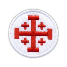 Jerusalem Kreuz Aufnäher /