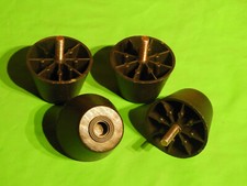 4 Möbelfüsse mit Gewinde M 8 4 cm Höhe 4 - 8 cm Durchmesser Kunststoff Kegelform