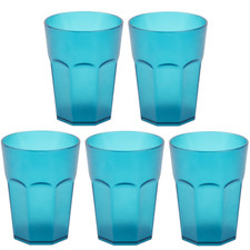 5x Kunststoffbecher Türkis