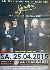 SMOKIE 2015 MANNHEIM - orig. Concert Poster  --  Konzert Plakat  - DIN A1 - F/U