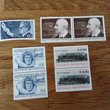 Briefmarken Sondermarken Österreich Hundertwasser, Klemperer, Bruckner, Wegener,