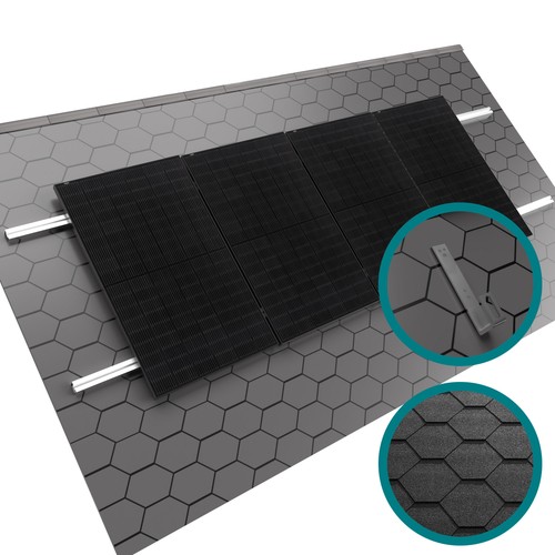 Montage set solar modul dach - montage,