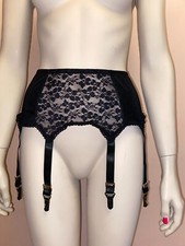 Vintage Strapsgürtel mit Spitze und 6 Riemen NEU und OVP