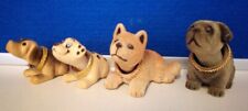 4 hübsche Wackelhund - Set Wackelkopf Hunde - Vintage - #sk