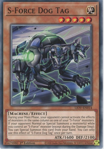 Yugioh force dog - dog, tag