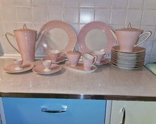 50er 1950er Geschirr Set Bavaria Bastdekor ähnlich Arzberg