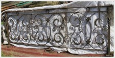 Massive  Brüstung Geländer  Brücke Terrasse Balkon  1930
