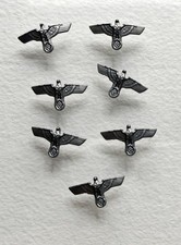 7 Stück Reichsadler aus Zinn