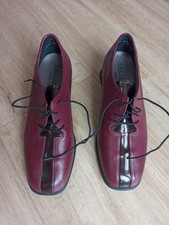 Solidus Lady Comfort - Halbschuhe - Schnürschuhe - weinrot - Gr. 5 H- Echtleder 