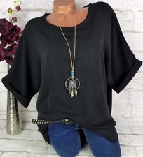 Damen T Shirt Tunika Bluse Top