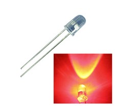 20 St. Flacker Led 5mm ROT