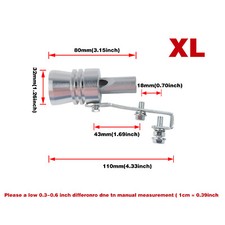 XL Auto Turbo Sound Endrohr