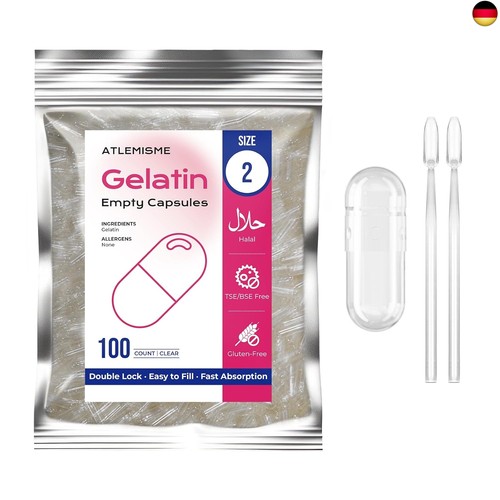 Leere gelatinekapseln größe - leere,