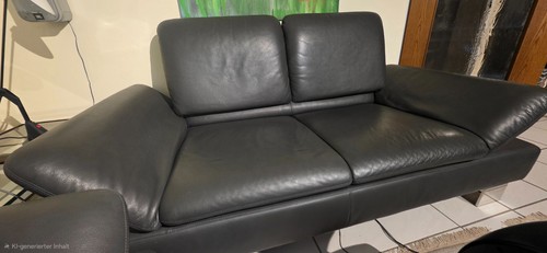 Design ledersofa der firma - 2,