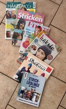 6 Strick- und Häkelbücher bzw. Zeitschriften  NP. insgesamt  56,30€