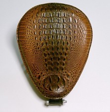 Solo Sitz Kroko Optik Chopper Bobber Ls650 Suzuki Harley Sportster Fxst Vt600