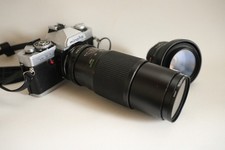 Kamera anal. minolta xg9 mit obj. vivitar 300mm 1:5,6 + minolta md rokkor 50mm