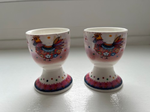 2er set bunte eierbecher - set,
