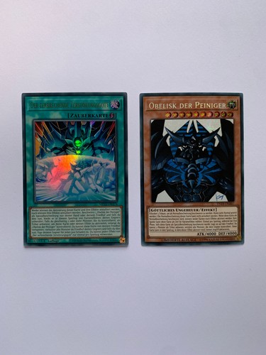 Yugioh karten obelisk der - 2x,