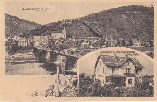 Postkarte klingenberg m - -,