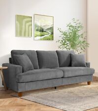 GY Bequemes Cord-Sofa 3-Sitzer