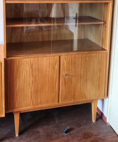 Vintage vitrinen schrank - vitrinen, /