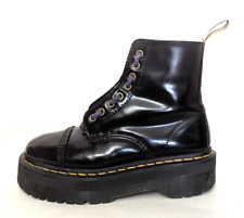 DR. MARTENS BOOTS 38 SINCLAIR VEGAN SCHWARZ PLATEAU STIEFEL DOC DOCS SCHUHE F254