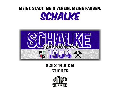 Schalke 1904 aufkleber sticker - schalke,
