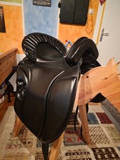 Iberosattel Ibero Barock, Classic Line, Sitzgröße 18", Glattleder schwarz
