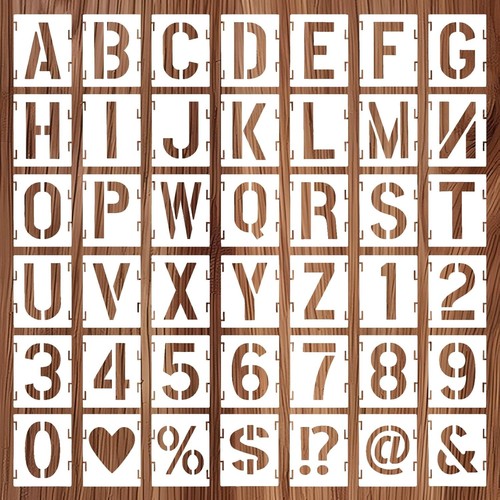 Stück buchstaben schablone - buchstaben,