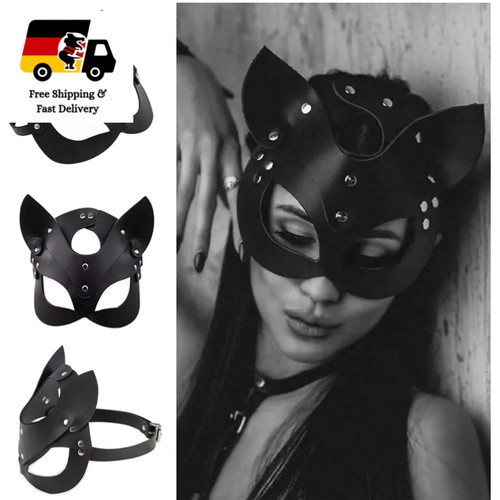 Damen maske katze - katze, halbgesicht