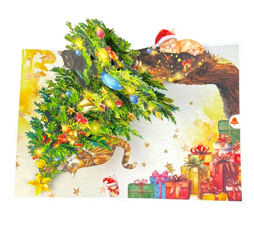 Pop weihnachtskarte - 3d, up