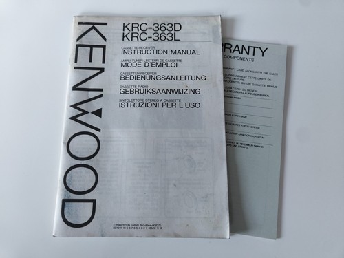 Kenwood krc 363d - krc-363d, krc-363l